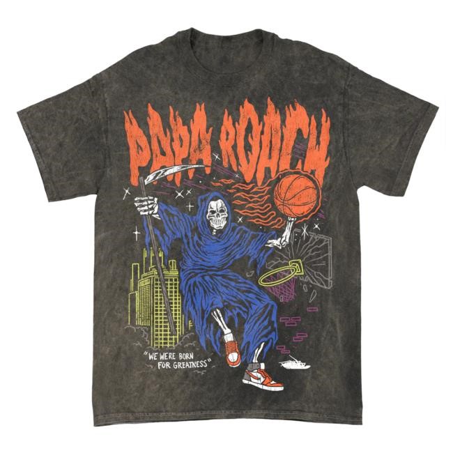 Official Papa Roach Merch Dunk Madness Tee