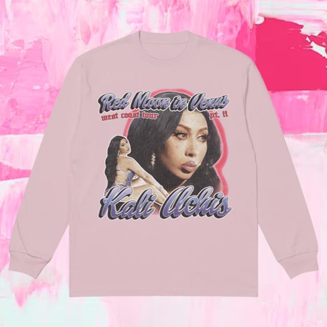 Official Kali Uchis Clothing Store Shop RMIV West Coast Tour Pink Long Sleeve Dateback Kaliuchis Merch