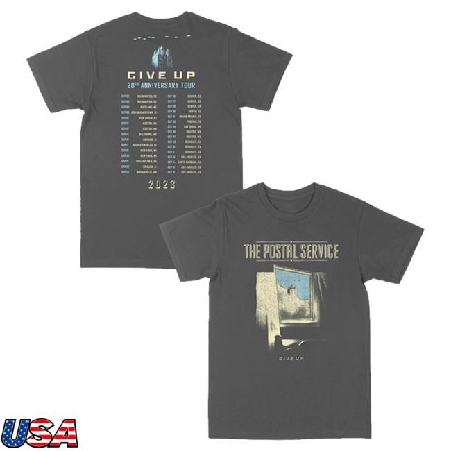 Official The Postal Service Merch Give Up Reimagined Album Cover Shirt Thepostalservice Store Shop