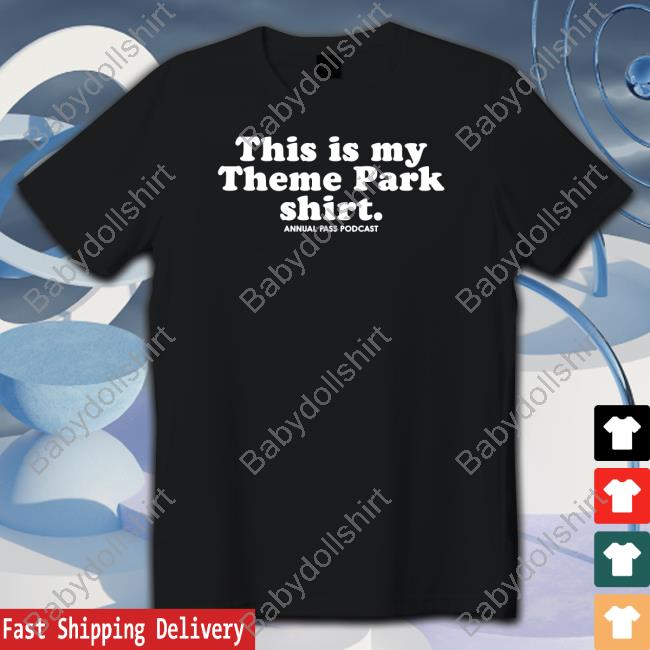 Rooster Teeth Store This Is My Theme Park Shirt Annual Pass Podcast Shirt Jack Pattillo Long Sleeve Tee Shirt
