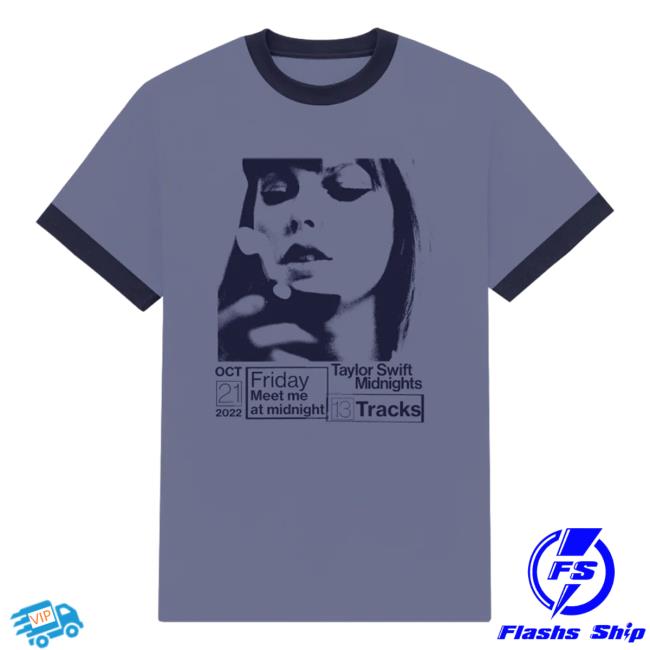 Official Taylor Swift Merch Store Shop Taylor Swift Midnights Ringer Shirt New Taylorswift Apparel Clothing