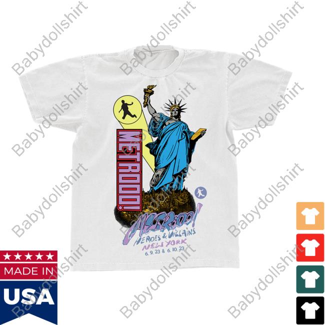Official Metro Boomin Clothing Store Shop Ny Heroes & Villains Top Shirt Metroboominshop Merch