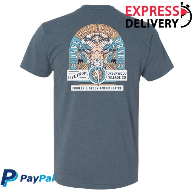 Official Dave Matthews Band Merch Store Greenwood Village Event T Shirt
