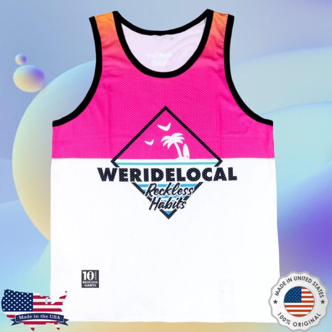 Official We Ride Local Sunset Basketball Jersey Tank Tee