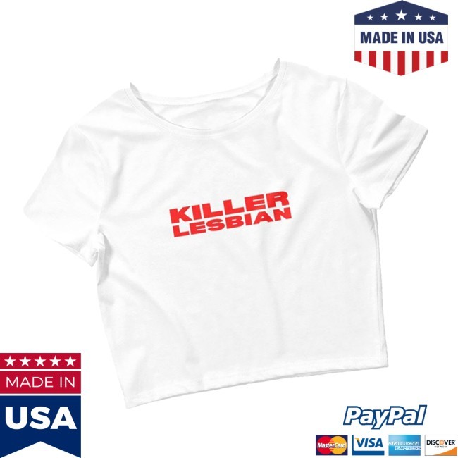 Official Killer Lesbian Crop Top Funny Pride Tee - Shiba Tee