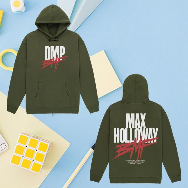 Official Max Holloway Merch Store DMP/BMF Army Green Hood Max Holloway Apparel Clothing Shop MaxHolloway