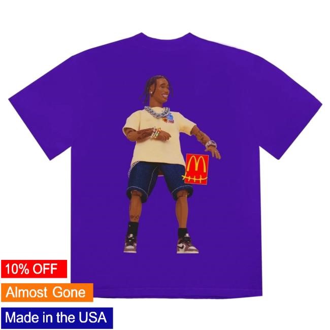 Official Travis Scott Merch Store Utopia Tour Presents Circus Maximus Mcdonald’S Action Figure Series II Popover Shirt Travis Scott Apparel Clothing TravisScott