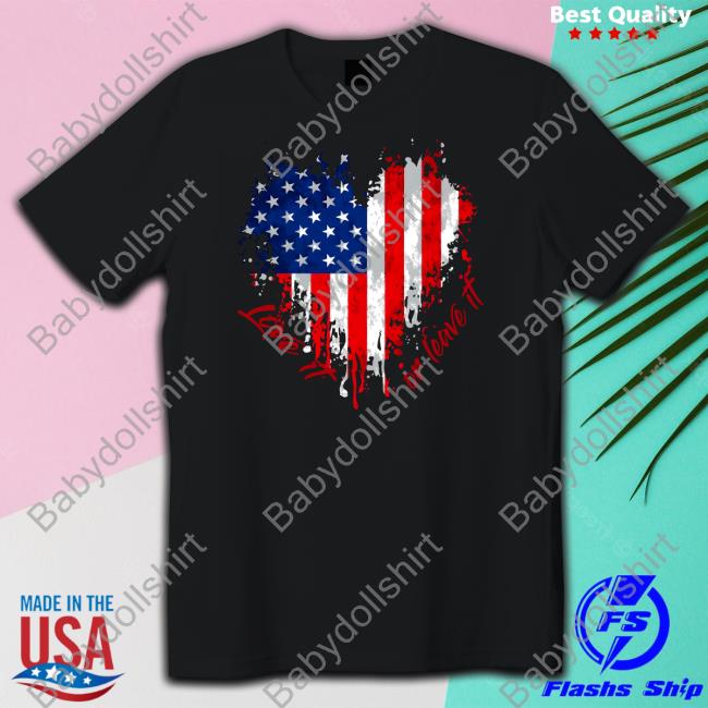 The Officer Tatum Merch Love It Or Leave It American Flag Hooded Sweatshirt