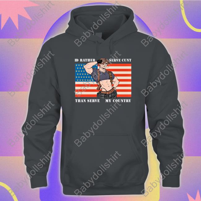 Official Leon Kennedy I'd Rather Serve Cunt Than Serve My Country Shirts
