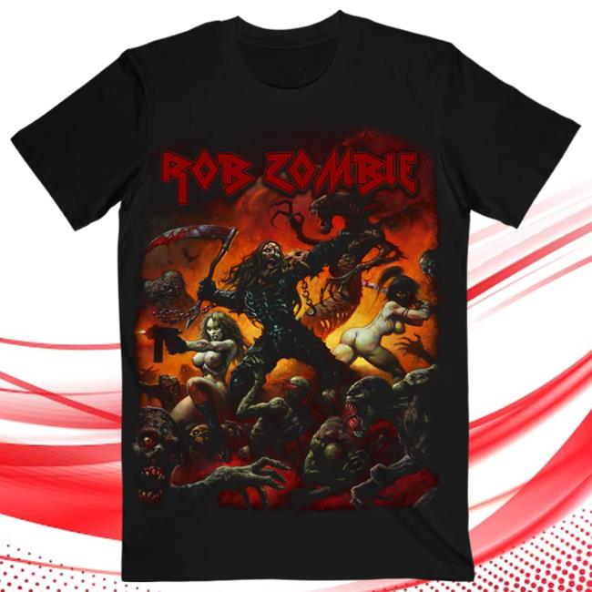 Rob Zombie Merch Shop Battle New T Shirt