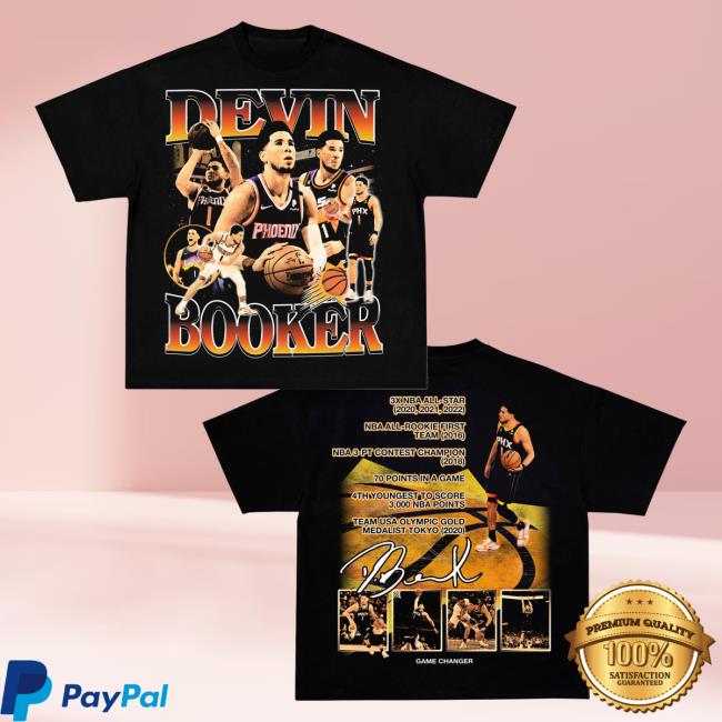 Official Game Changer Devin Booker 2 New Shirt Black GameChanger