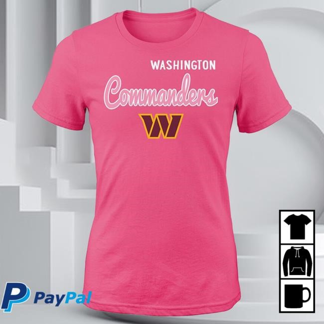 Washington Commanders Girls Pink Big Game Short Sleeve Shirts | Rally House Official NFL