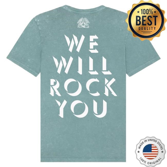 Queen We Will Rock You Tee Queen Merch Store Shop Official