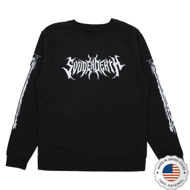 Svdden Death Merch Svdden Death X 7 Black Blades Collab - Crewneck
