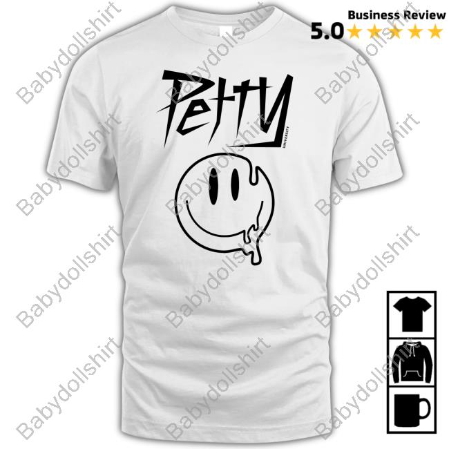 Official Crowdmade Merch Petty University Melted Smiley Crewneck