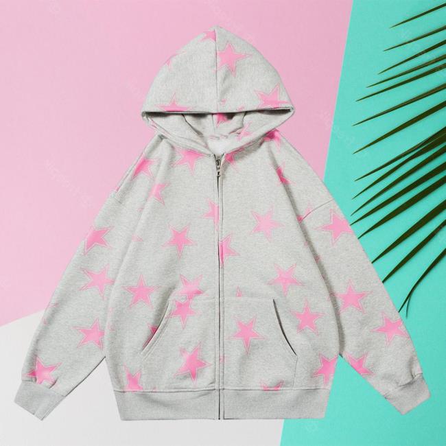Official Aelfric Eden Clothing Merch Store Aelfric Eden Star All Over Print Hoodies Grey Aop Apricot AelfricEden