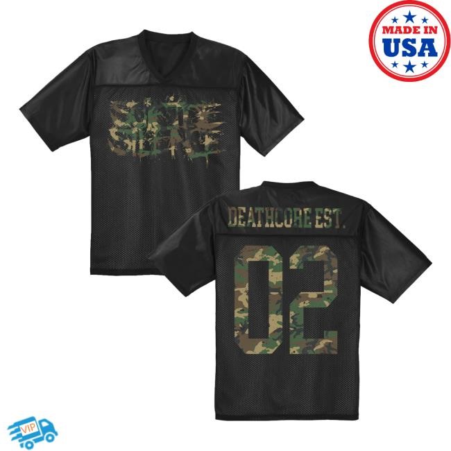 Camo Logo Football Jersey Suicide Silence Store