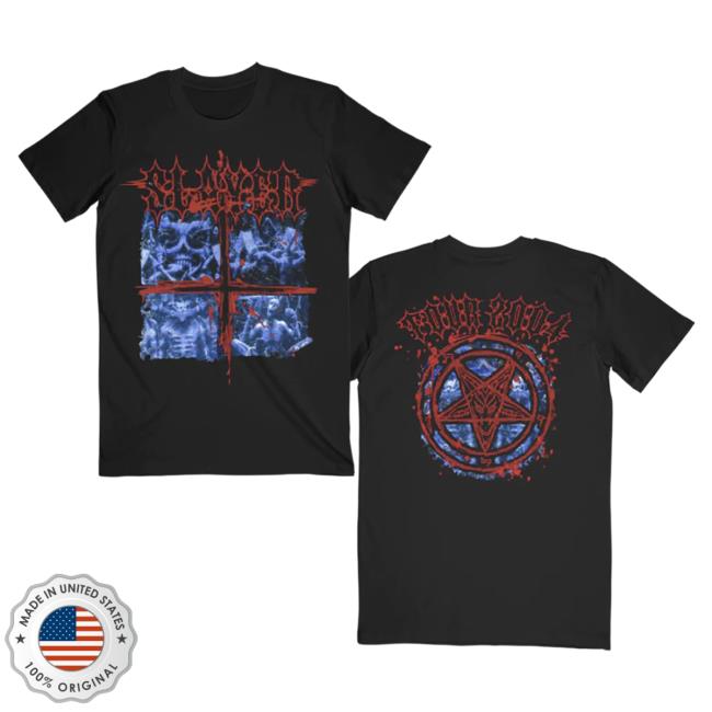 Slayer Clothing Store Shop Merch Atrocity Blue Tour T Shirt