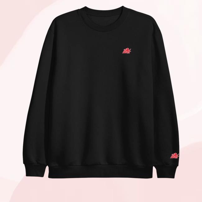 Bayside Merch Logo Black Pullover Sweatshirt