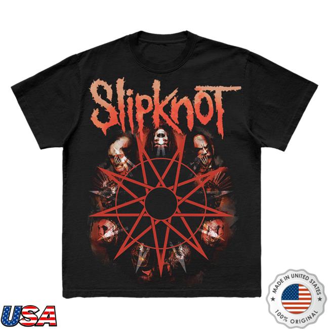 Slipknot Merch Double Portrait Tour 2023 Tee Shirt