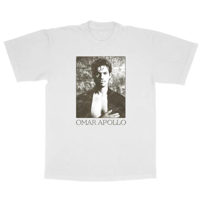 Official Omar Apollo Merch Omar Apollo White Long Sleeve Shirt