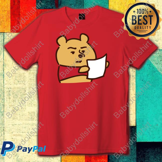 Us Shopping Sos Winnie The Pooh Reading Shirt