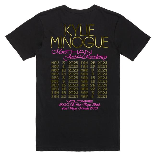 Official Kylie Minogue Merch Store Shop Kylie Minogue Kylie Vegas T-Shirts Kylieminogue