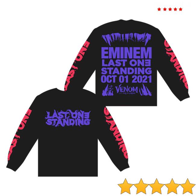 Official Eminem Store Merch Slim Shady Venom: Last One Standing Long Sleeve Shirt (Black) SlimShady Clothing Shop
