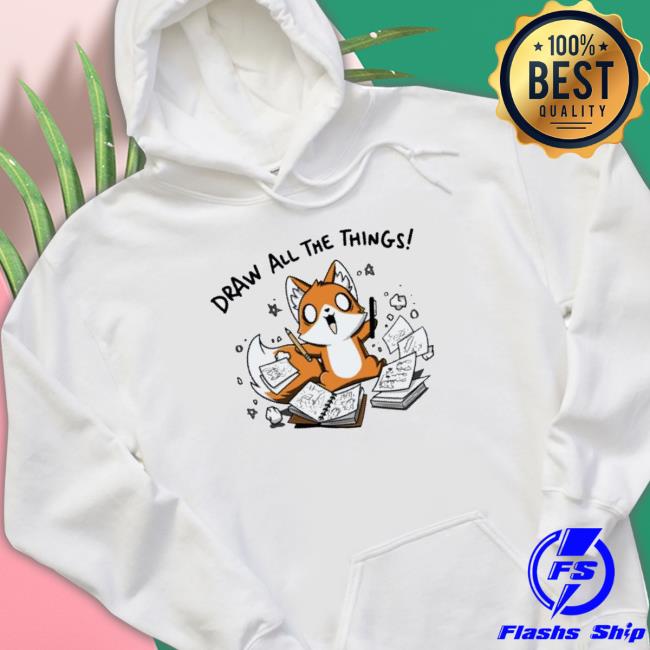 Official Cute Draw All The Things Hoodie