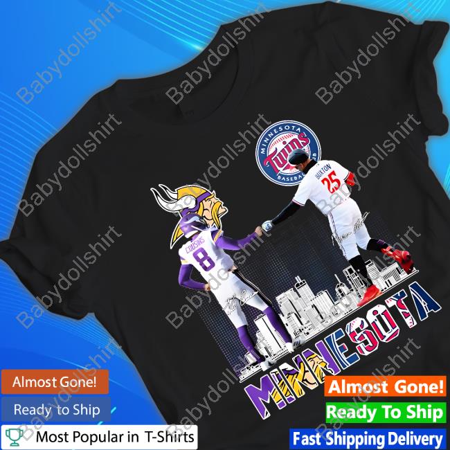 Minnesota Sports Kirk Cousins And Byron Buxton Signatures Crewneck Sweatshirt