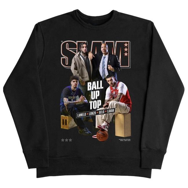 LaMelo Family SLAM Cover Crewneck – Slam Goods NBA Collector Classic