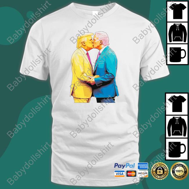 Official Biden And Trump Kissing T Shirts