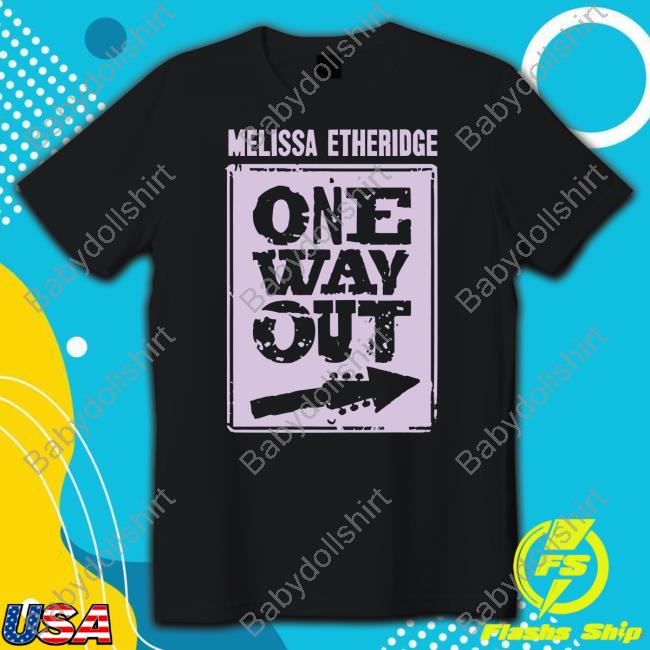 Melissa Etheridge Store One Way Out Lavender Album Art Black Shirt