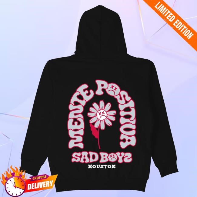 Official Sad Boyz Merch Store Mente Positiva Houston Attractive Hoodie - Black