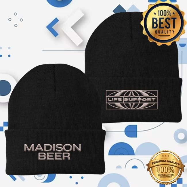 Official Madison Beer Merch Store Madison Beer Life Support Tour Beanie Cap Madison Beer Clothing Shop MadisonBeer