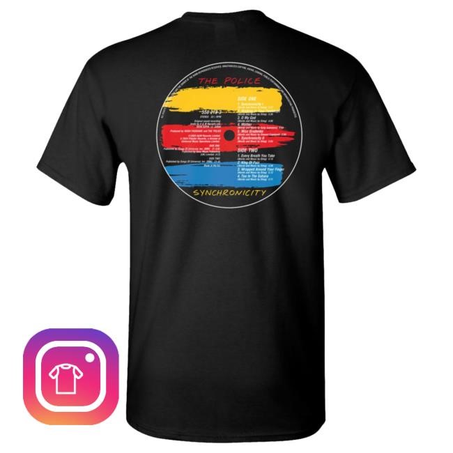 The Police Merch Store The Police Synchronicity Track List Tshirt