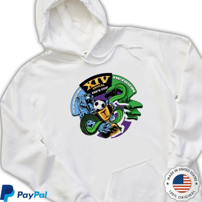 Official Johnson Jaguars vs Reagan XIV Annual Ian’s Cup Rattler Logo 2023 Football Hooded Sweatshirt