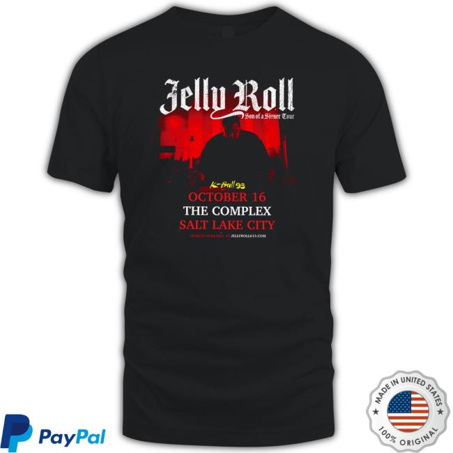 2022 Tour Roll Salt Lake City Jelly Roll Hooded Sweatshirt