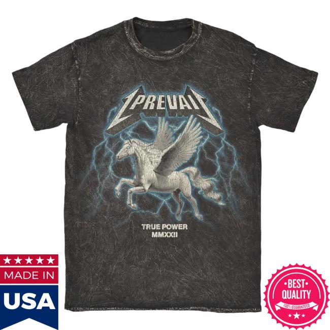 Official I Prevail Merch Store I Prevail True Power Unicorn Popover Shirt (Black Mineral Wash) I Prevail Apparel Clothing Shop IPrevail