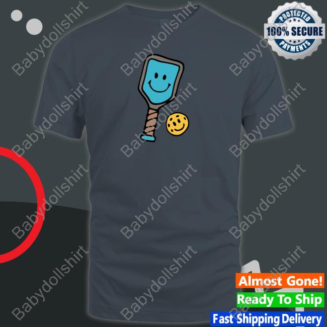 Quirky Smiley Pickleball T Shirt