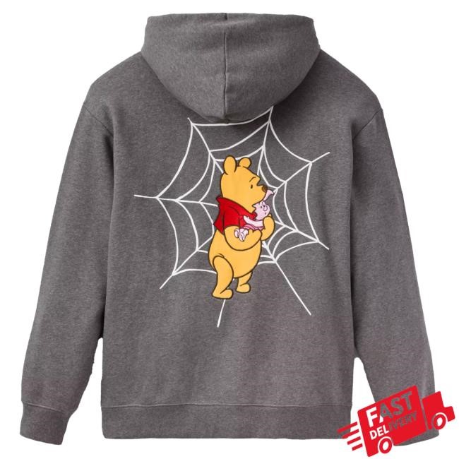 Official Disney Winnie the Pooh and Piglet Halloween Pullover Hoodie for Adults