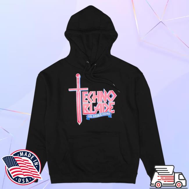 Official Technoblade Merch Store Shop 15 Million Subs Pullover Hoodie Black