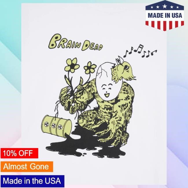 Official Brain Dead Merch Shop Brain Dead Nuclear Evolution New Shirt - White