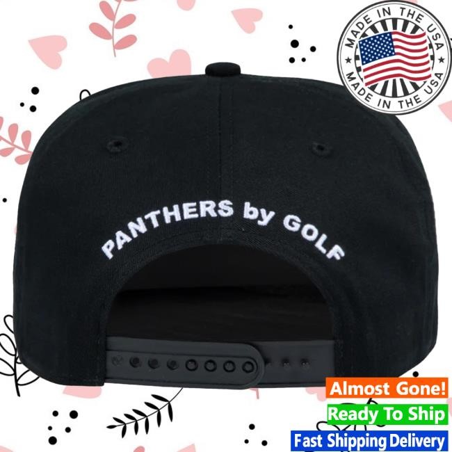 Official Golf Wang Merch Tyler The Creator Panthers Snapback Hat Black by Golf Wang x NFL