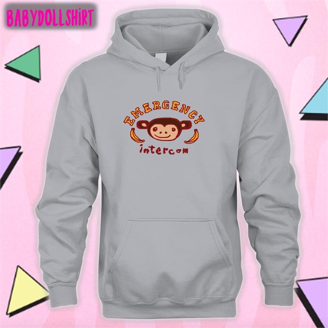Monkey Unisex Hoodie Emergency Intercom Monkey Emergency Intercom Edition Limited Tee Shirts Emergency Intercom Merch