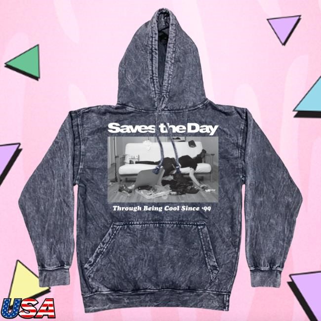 Official Saves The Day Merch Saves The Day Couch Pullover Hoodie