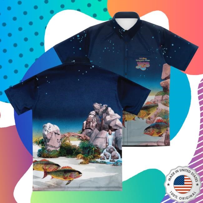 Yes Official Store Tales From Topographic Oceans All Over Print Button Up Top Shirt
