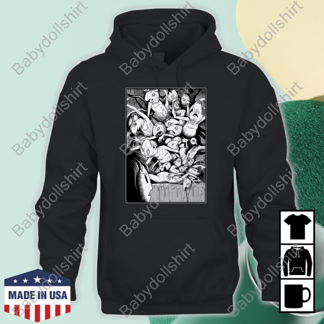 Oneyplays Merch Horror Manga Boys 3 Hooded Sweatshirt Sharkrobot