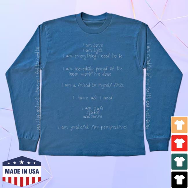 Becky G Merch Affirmations Long Sleeve Shirt Iambeckyg