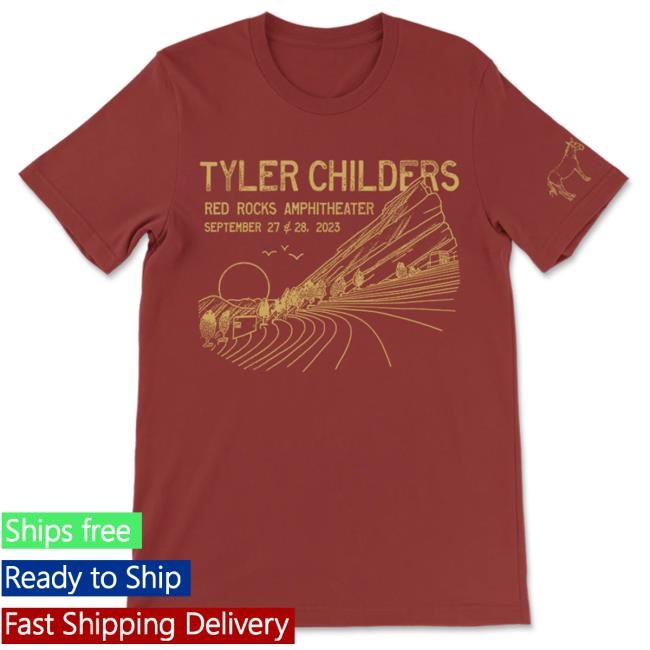 Tyler Childers Merch Store Red Rocks '23 Tee Shirt